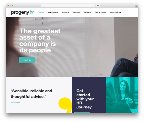 Theme WordPress Bridge - progenyhr.com