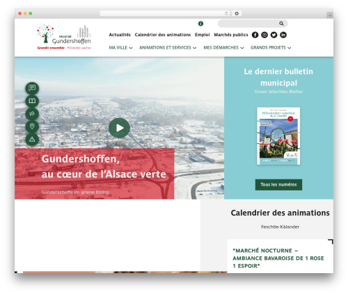 WordPress theme Thème Gundershoffen - gundershoffen.fr