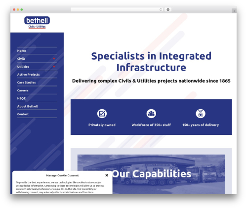 WordPress theme Bethell Theme - bethell.co.uk