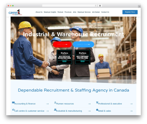 WordPress theme Cariera - career1.ca