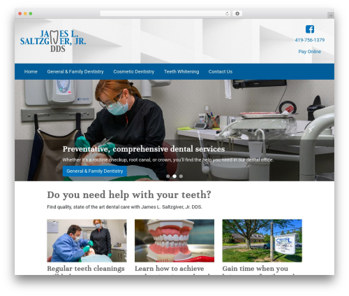 WordPress theme DRM Base Theme - saltzgiverdentistry.com