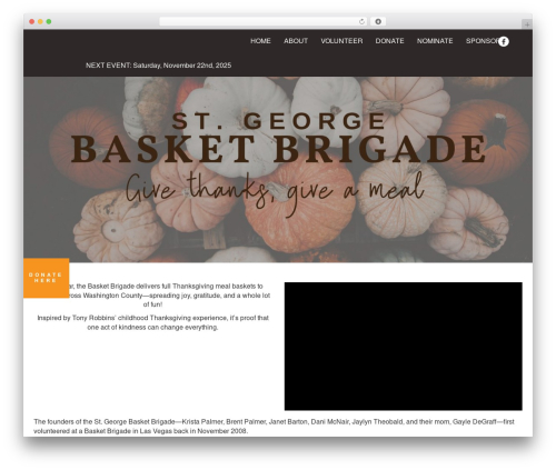 WordPress theme Flitch Bootstrap - modified - stgeorgebasketbrigade.org