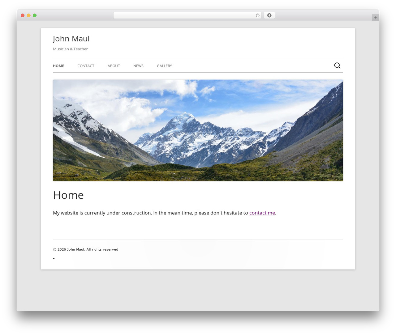 WP theme Tiny Framework - johnmaul.com WP theme Tiny Framework - johnmaul.com