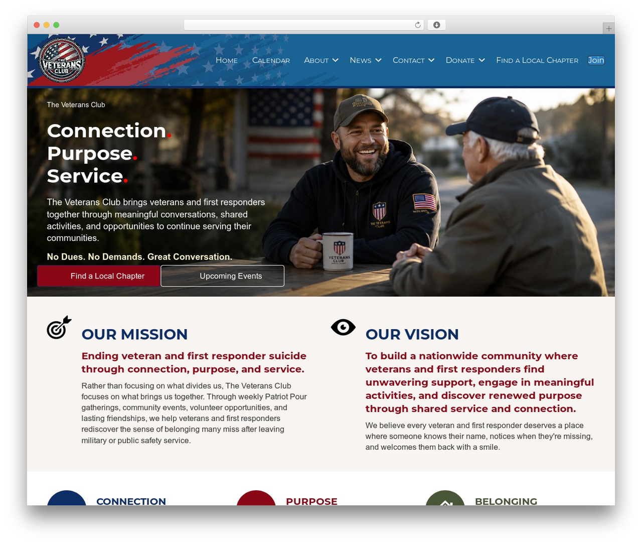 Beaver Builder Theme WordPress theme - theveteransclub.org