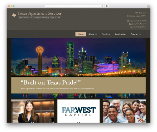 Bootstrap Basic4 WordPress theme - texasapartmentservices.net