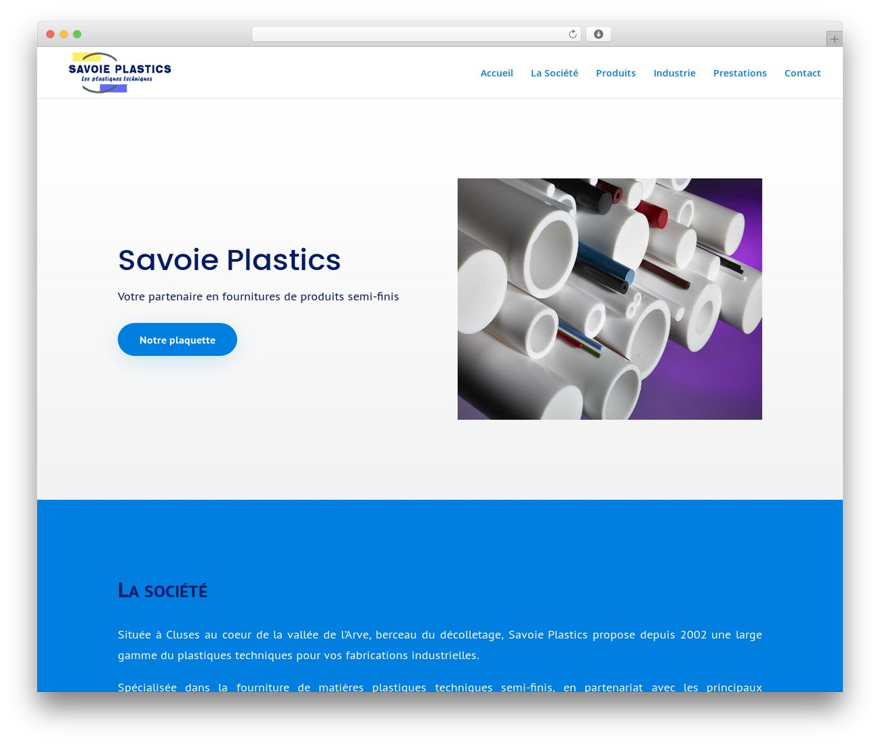 Divi theme WordPress - savoie-plastics.com
