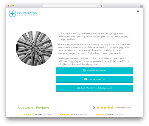 Prodigy theme WordPress - bodybalancewilliamsburg.com