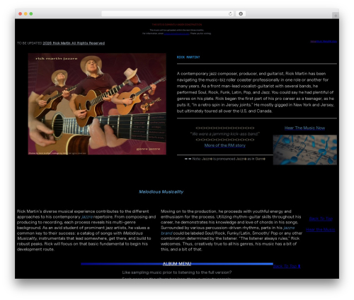 RON WordPress theme - rickmartinjazzre.com RON WordPress theme - rickmartinjazzre.com