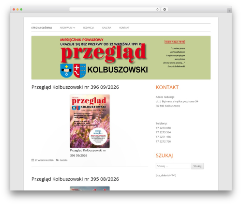 Tiny Framework free WP theme - przegladkolbuszowski.pl