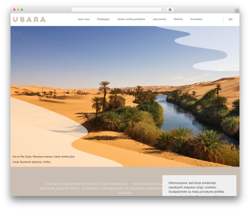 Ubara WordPress theme - ubara.lt