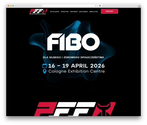 Webify gym WordPress theme - polskafederacjafitness.pl