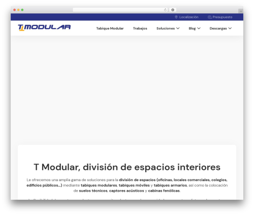 WordPress theme Exea - tabiquemodular.com