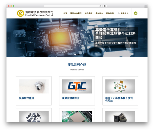 版型設定 WordPress theme - ever-full.com