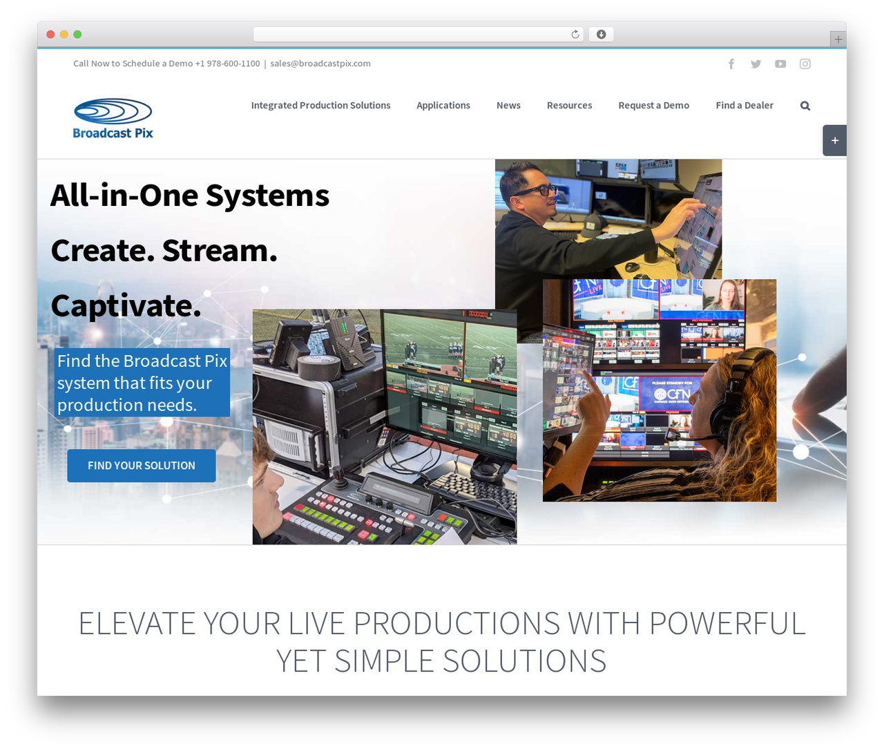 Avada WordPress theme - broadcastpix.com