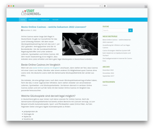 Fmi WordPress theme - stadtgemeinde.de