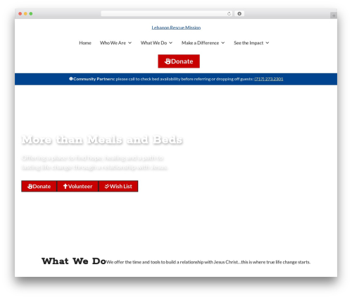 GeneratePress WordPress theme - lebanonrescuemission.org