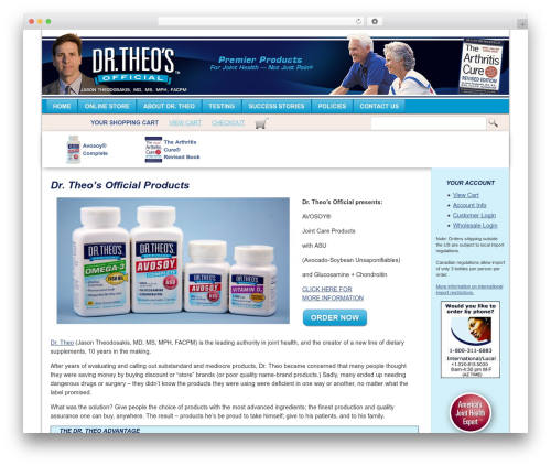 Net Elevation Mobile Template WordPress theme - drtheos.com