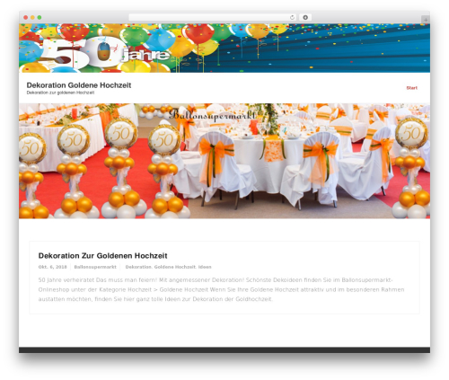 Shuttle WordPress theme - dekoration-goldene-hochzeit.de