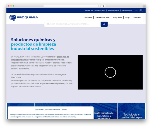 Theme WordPress Storefront - proquimia.com
