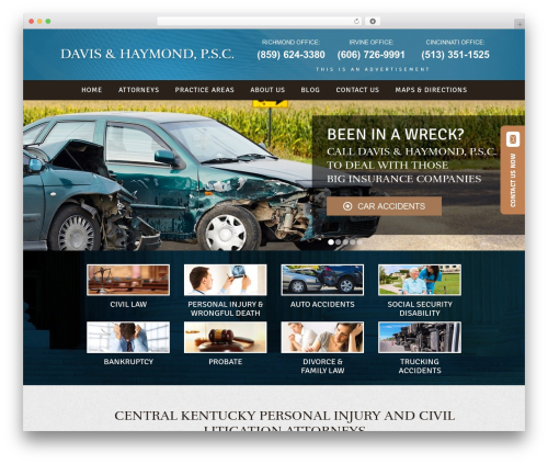 Universal theme WordPress - davislawky.com