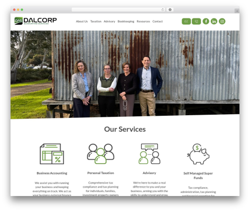 WordPress theme Dalcorp - dalcorpas.com.au