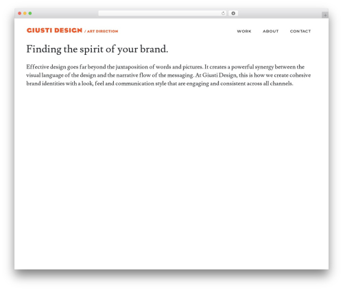 WPS Theme WordPress theme - angelagiusti.com