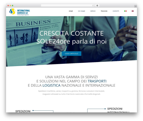 Avada WordPress theme - transport-is.com