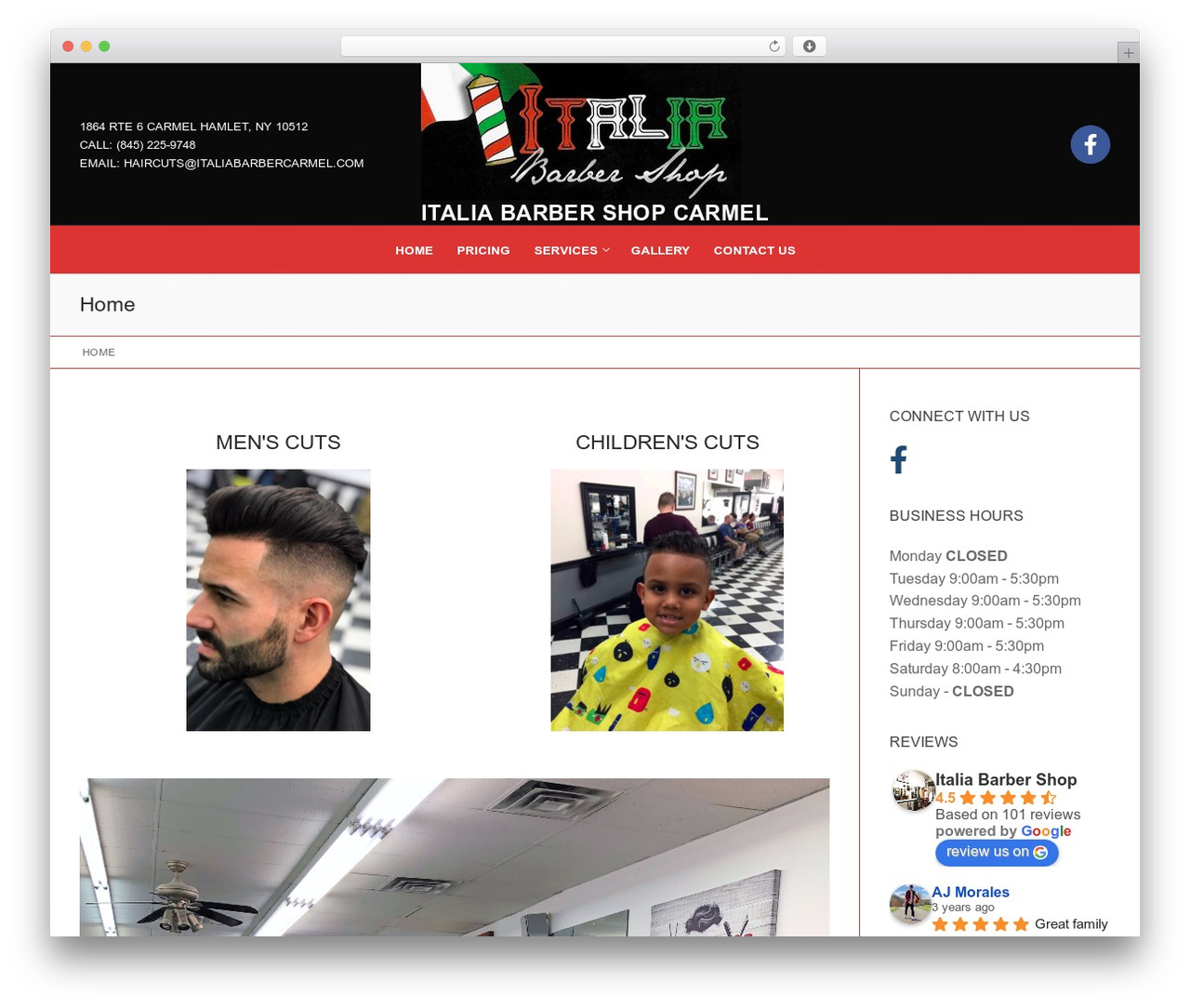 Customify WordPress shop theme - italiabarbercarmel.com