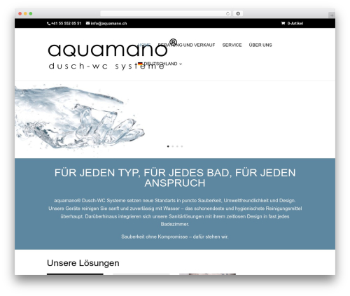 Divi WordPress theme - aquamano.de