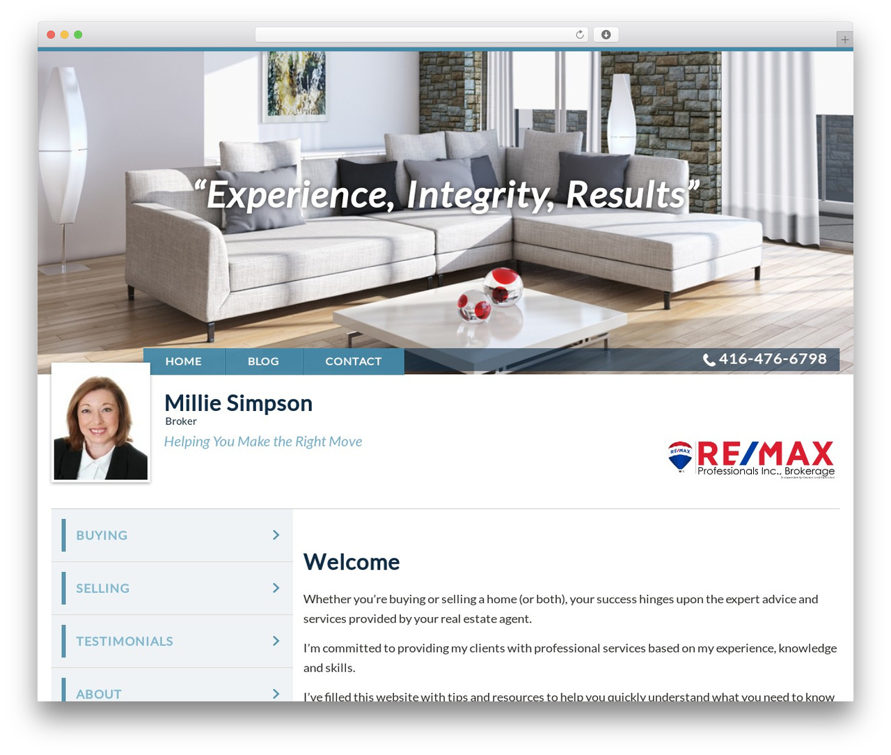 IXACT Framework WordPress theme - milliesimpson.com
