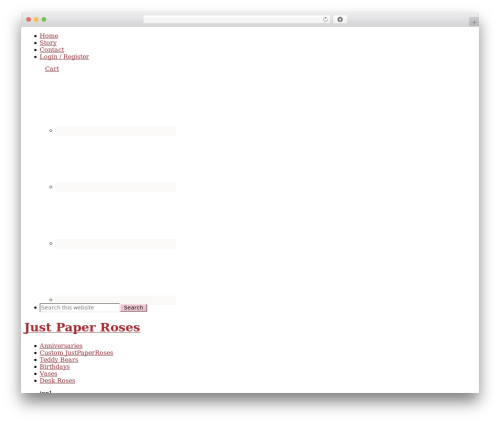 Market Theme WP theme - justpaperroses.com