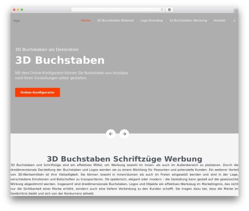 Printfix WordPress theme - 3dbuchstaben.ch