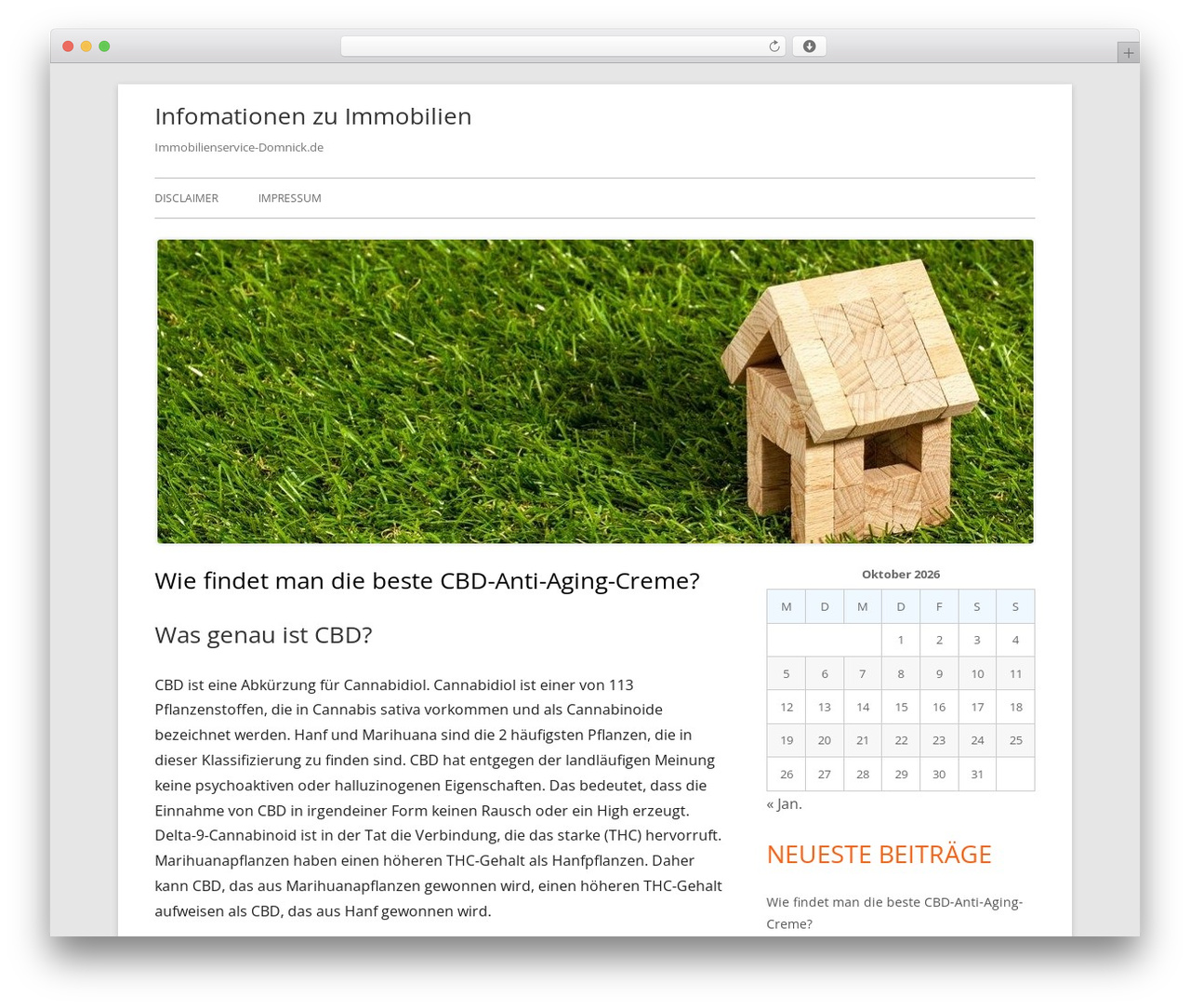 Tiny Framework free WordPress theme - immobilienservice-domnick.de