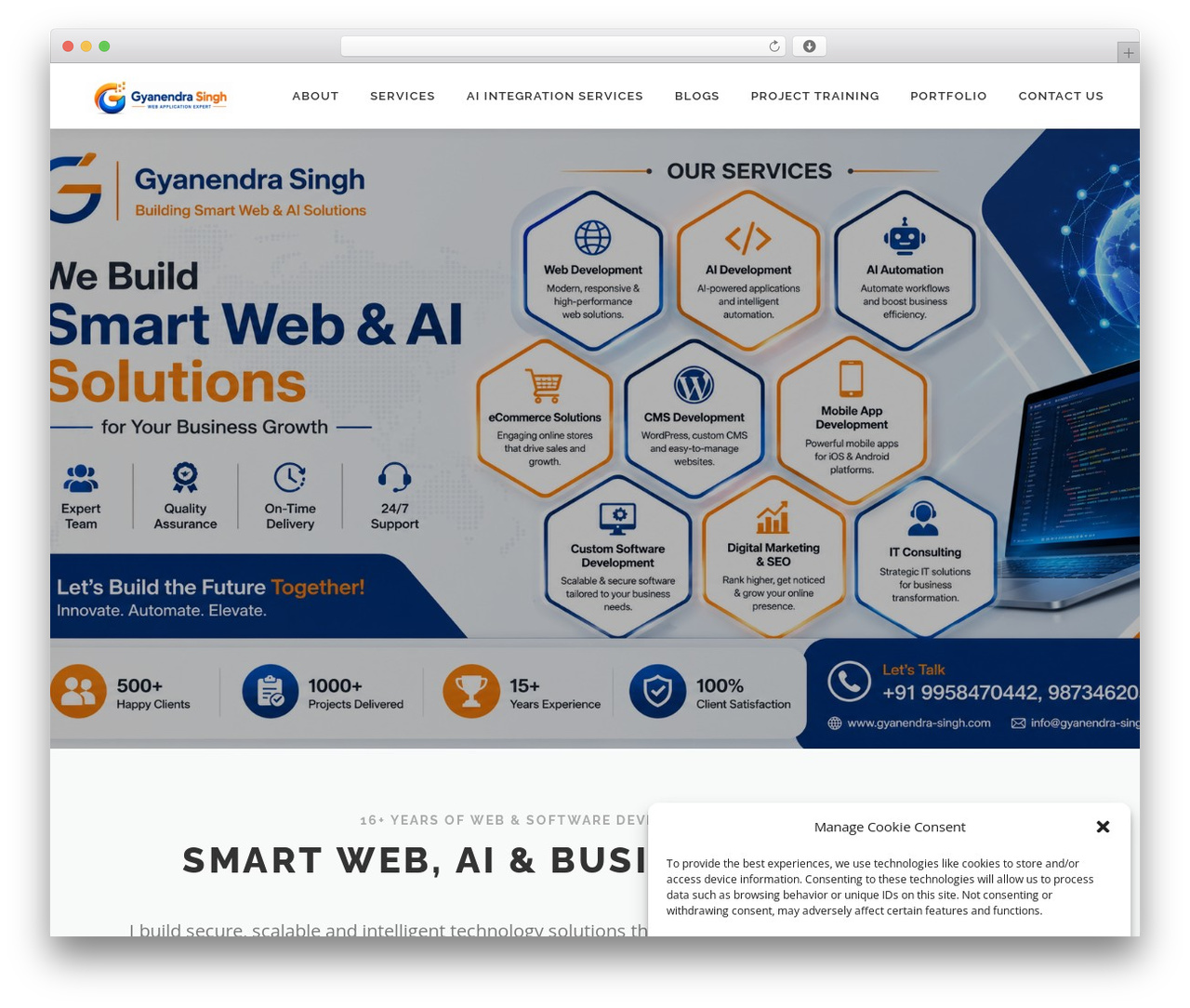 WordPress theme OnePress - gyanendra-singh.com