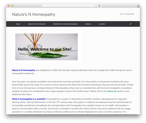 Easy remove footer credit WordPress plugin - homeopathicure.com