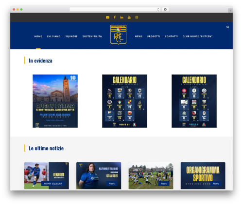 BigSlam best WordPress theme - rugbyparma.it