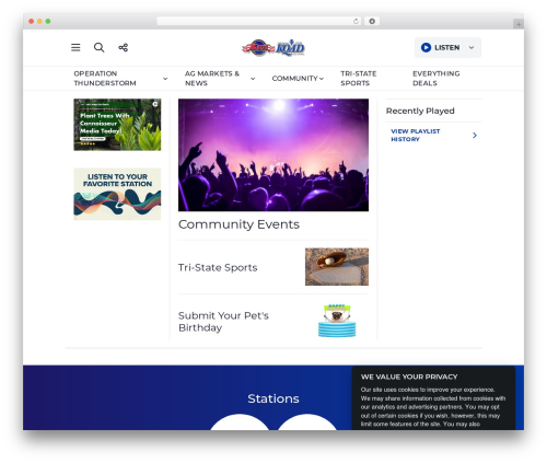 Alpha media consent banner WordPress plugin - k101fm.net