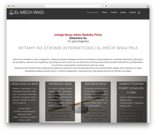 Cherry Framework WordPress theme - wagi.pila.pl