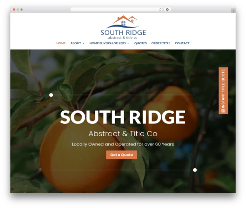 Divi WordPress theme - southridgeabstract.com