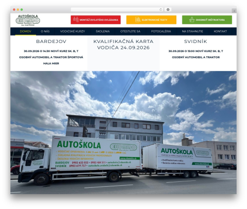 DrivingSchool theme WordPress - ekomido.sk
