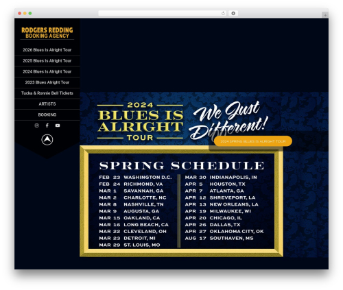 Wide Range WordPress theme - rodgersreddingbookingagency.com