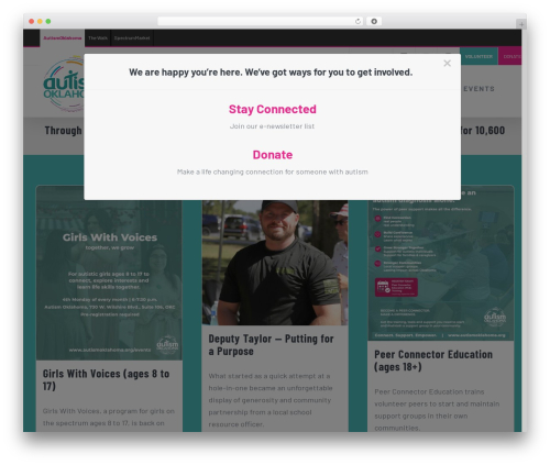 WordPress theme Avada - autismoklahoma.org