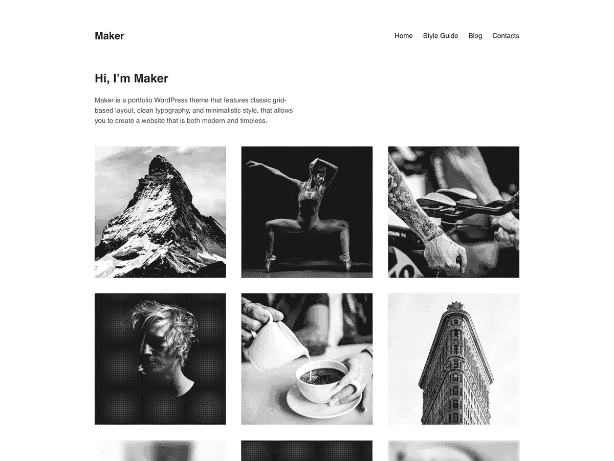 WordPress theme brew-theme-v02