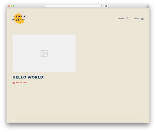 WordPress theme Chaplin - topicfile.com