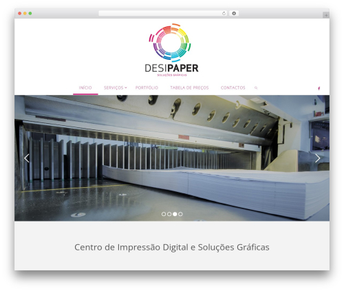 WordPress theme Fluida - desipaper.pt