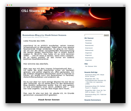 WordPress theme Translucent Dream - oki-stanwer.de