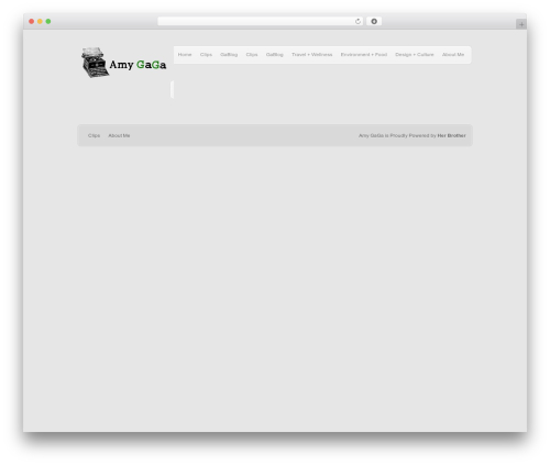 WordPress website theme Concise - amygaga.com