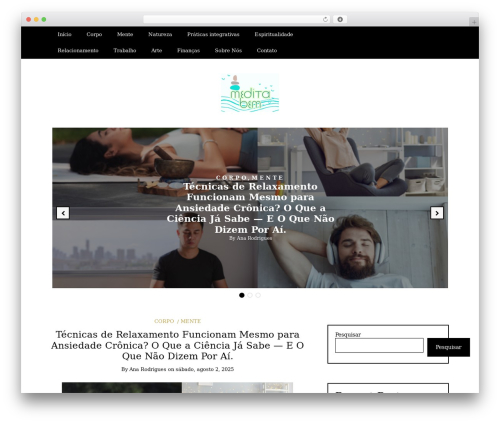 Writee WordPress website theme - meditabem.com