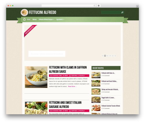 Zylyz WordPress theme - fettucini-alfredo.com