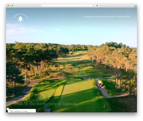 Artworking WordPress theme - formbygolfclub.co.uk